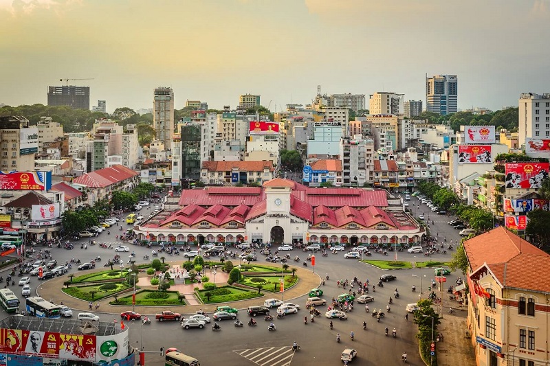 Ben Thanh Market Ho Chi Minh City bustling marketplace