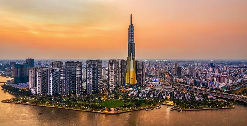 Ho Chi Minh City skyline with Landmark 81