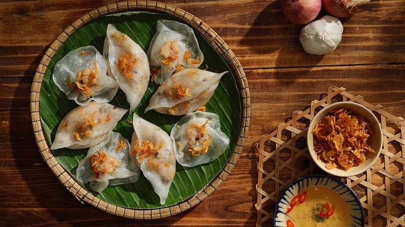 White Rose Dumplings signature dish from Hoi An Vietnam