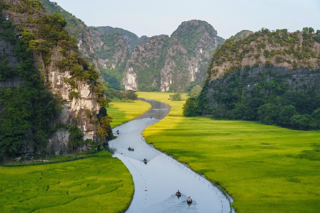 The iconic Tam Coc boat ride — a must-try in Ninh Binh