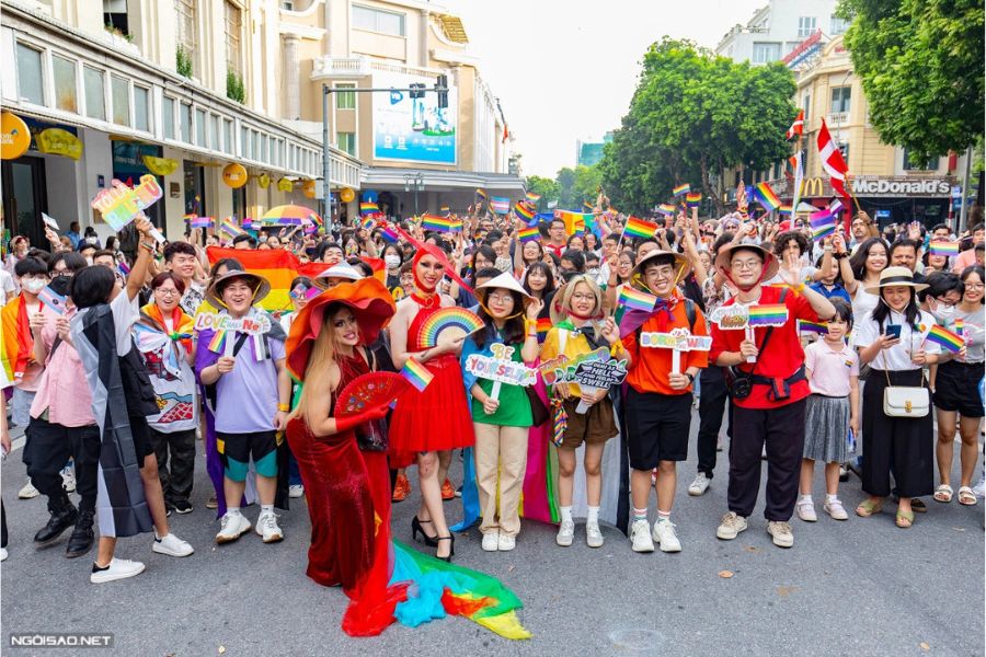 Hanoi Old Quarter street scene for LGBTQ travelers visiting Vietnam