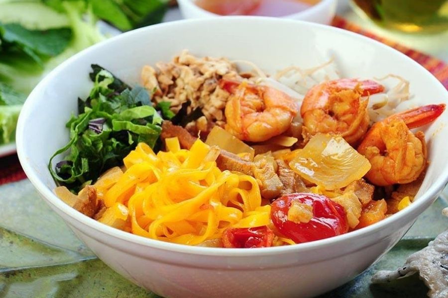 Mi Quang noodles, a signature local dish in Da Nang