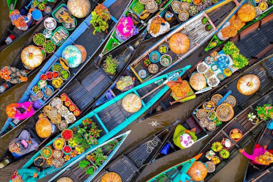 Mekong Delta floating market cultural experience Vietnam
