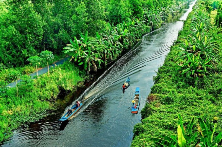 Kayaking adventure in the Mekong Delta Vietnam