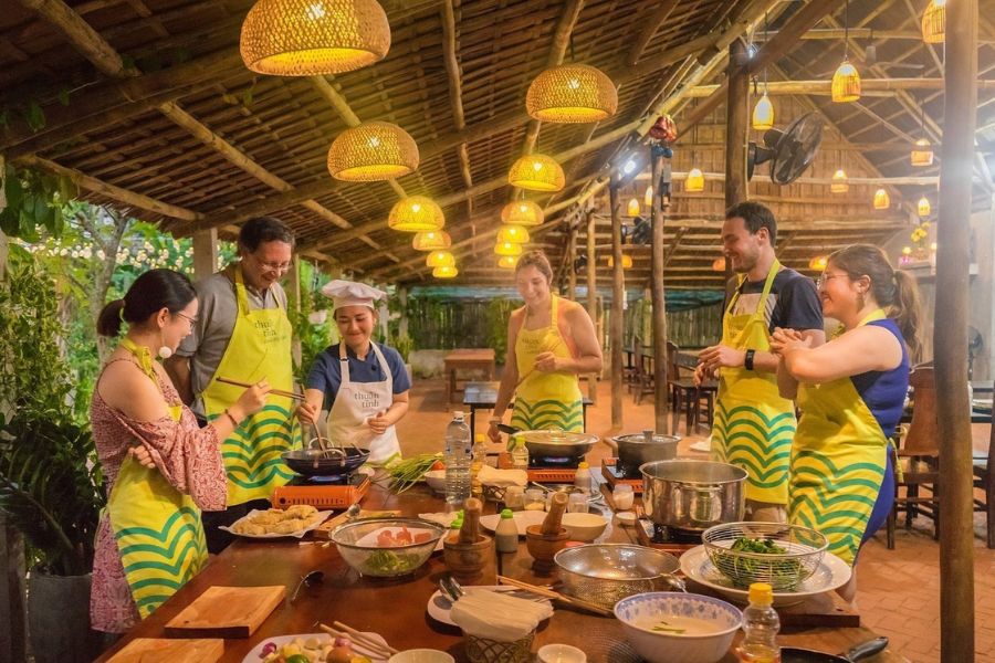 Custom Vietnam tour food experience with local cooking class