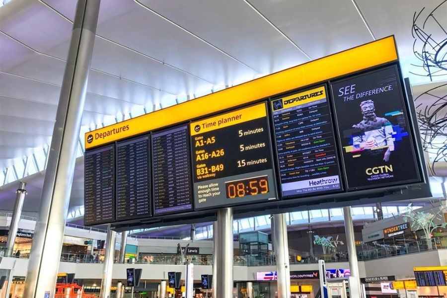 Domestic terminal transfer at Vietnam airport