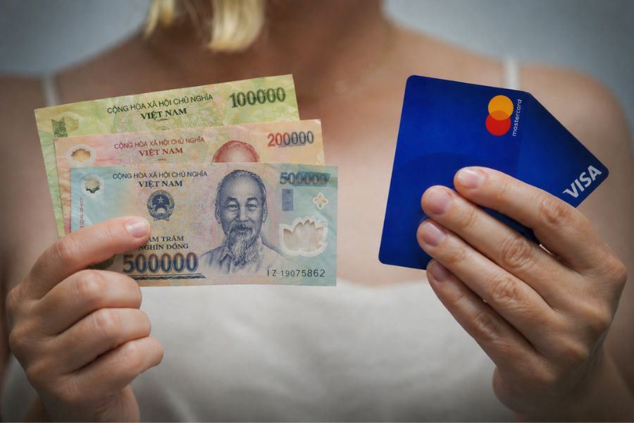 cash vs card in vietnam travel