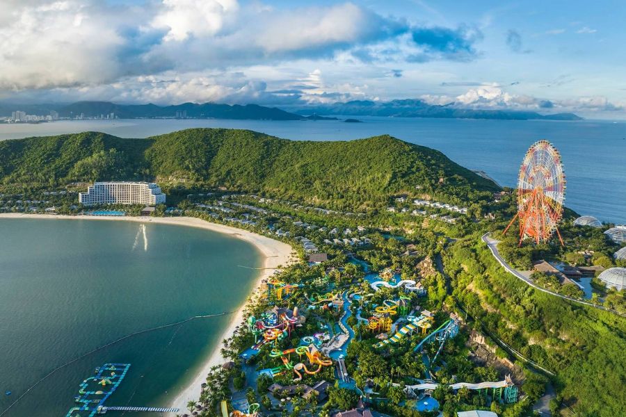 Hidden beaches in Vietnam with clear blue water and tropical coastline