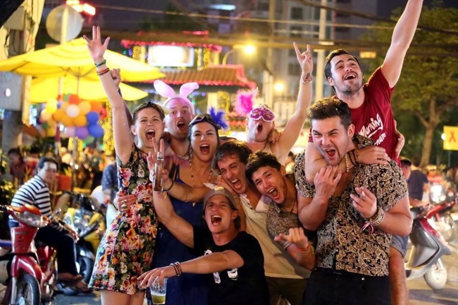 LGBT travelers enjoying nightlife in Vietnam