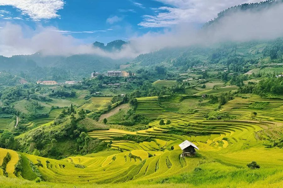 Vietnam rainy season travel guide with lush green landscapes