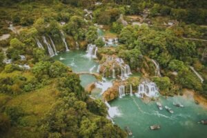 Ban Gioc Waterfall in Cao Bang, one of the most beautiful Vietnam waterfalls