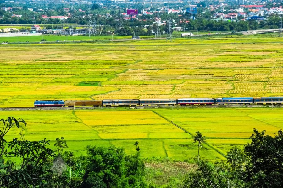 Vietnam Train Travel through Central Vietnam