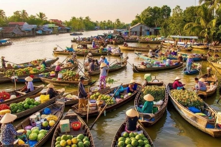 Floating market as one of the authentic Vietnam experiences