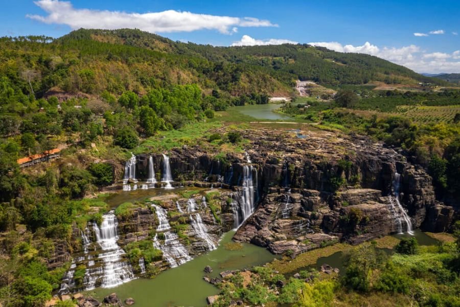 Pongour Waterfall near Da Lat in Vietnam