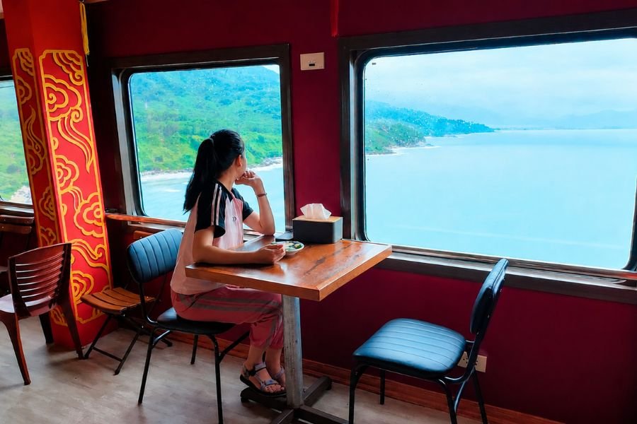 Scenic train journey during Solo Travel Vietnam