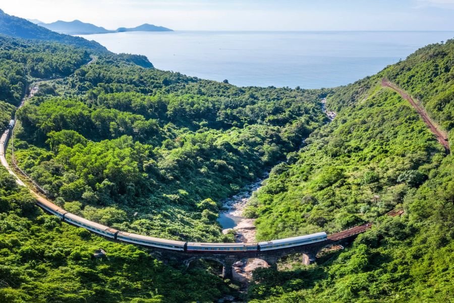 Vietnam Train Travel along the scenic Hai Van Pass
