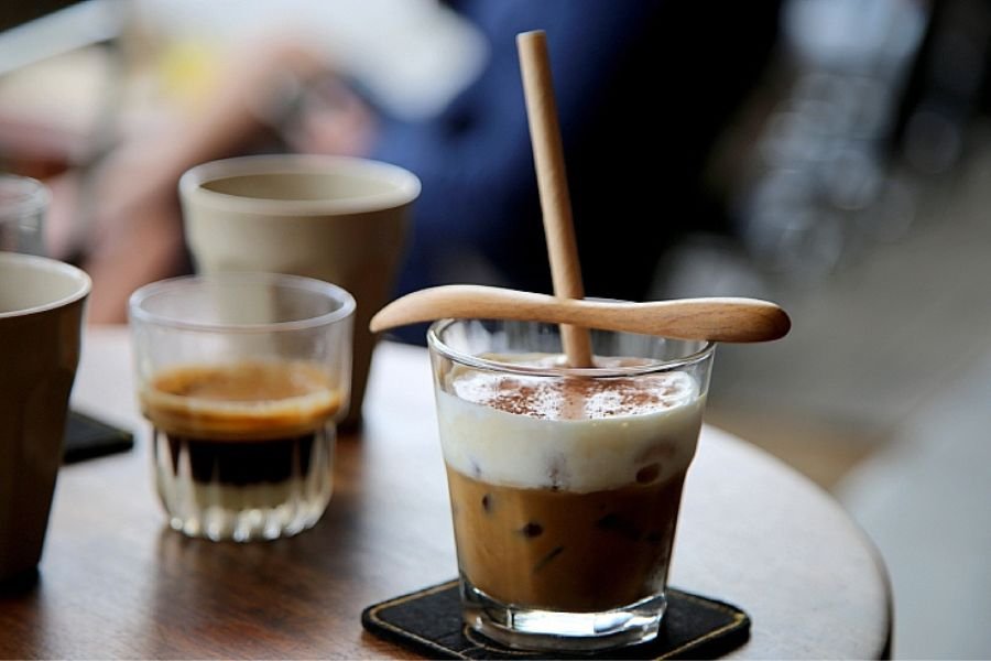 Salt coffee in Hue Vietnam