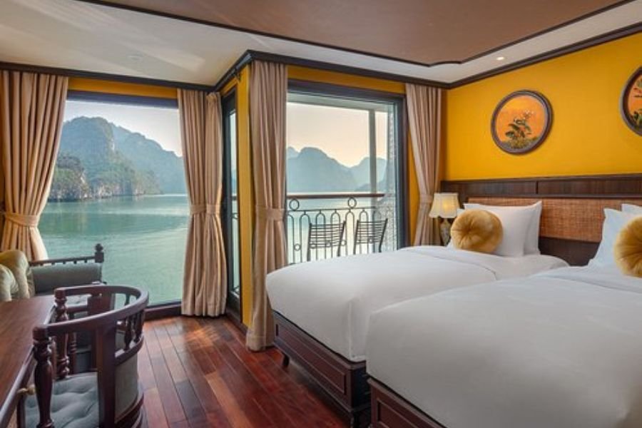 Luxury cabin on a Ha Long Bay cruise