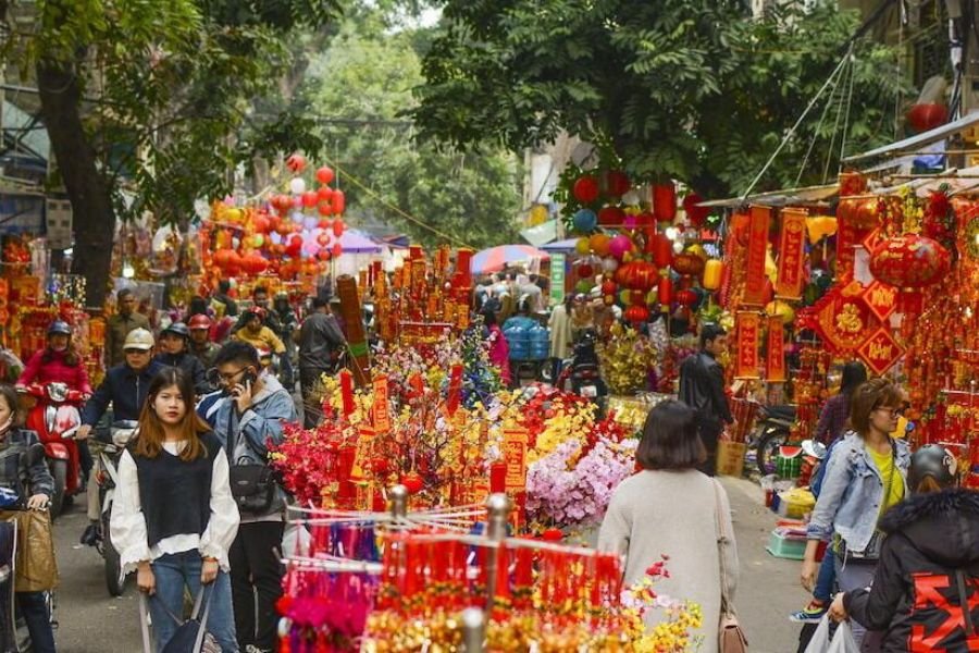 Tet Lunar New Year celebration in Vietnam