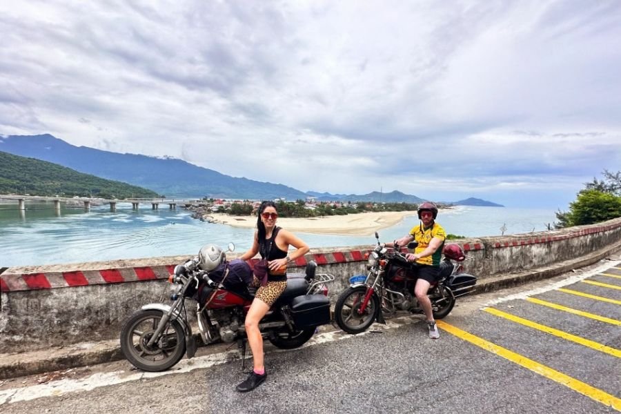 Motorbike ride on Hai Van Pass in Central Vietnam