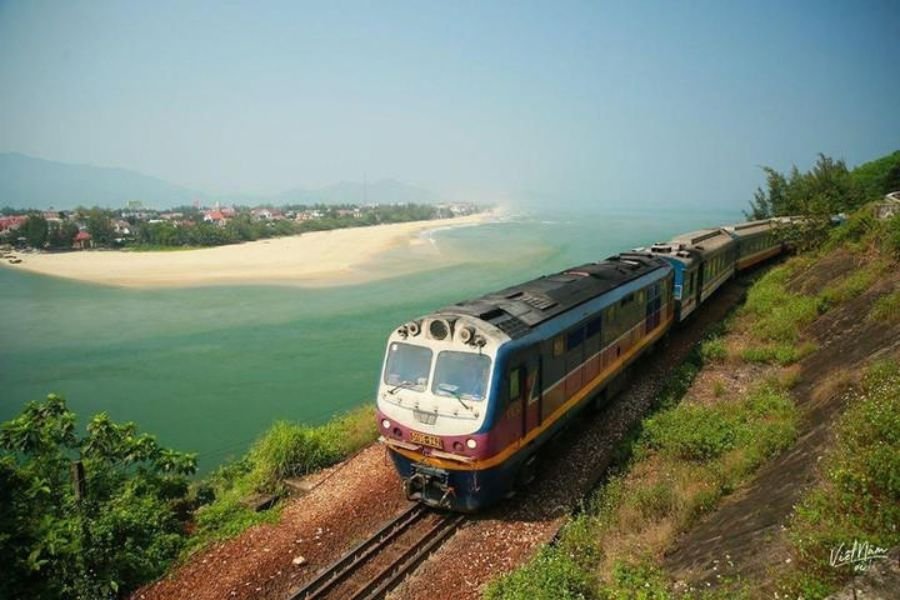 Scenic train journey from Hue to Da Nang Vietnam