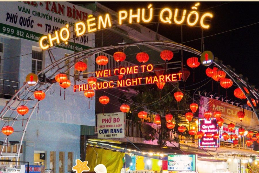 Seafood stalls at Phu Quoc Night Market