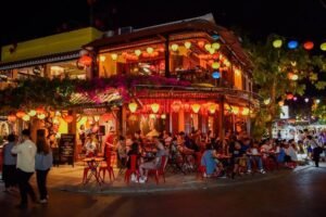 Vietnam at Night with lanterns in Hoi An